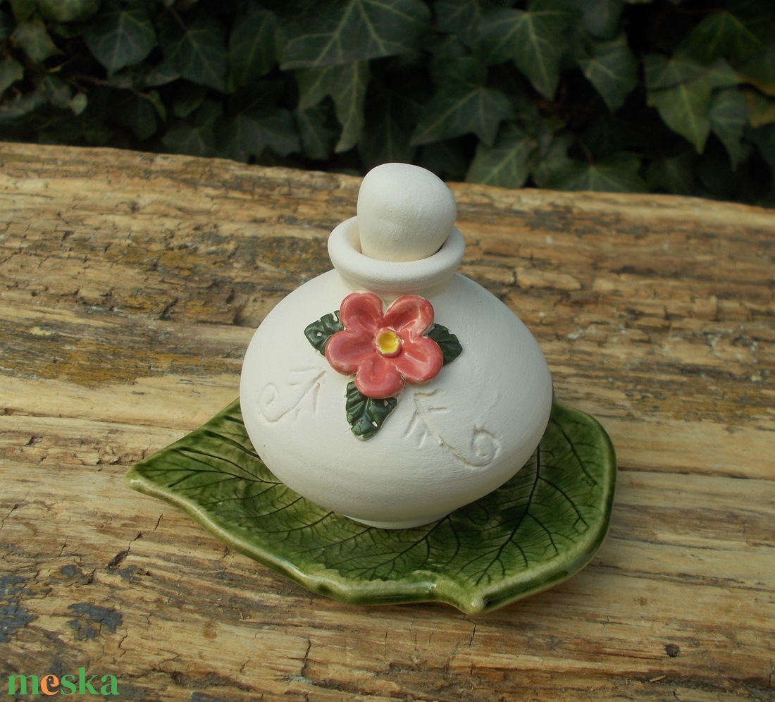 Virágos párologtató szett. - otthon & életmód - gyertya, illat, aroma - párologtató - Meska.hu