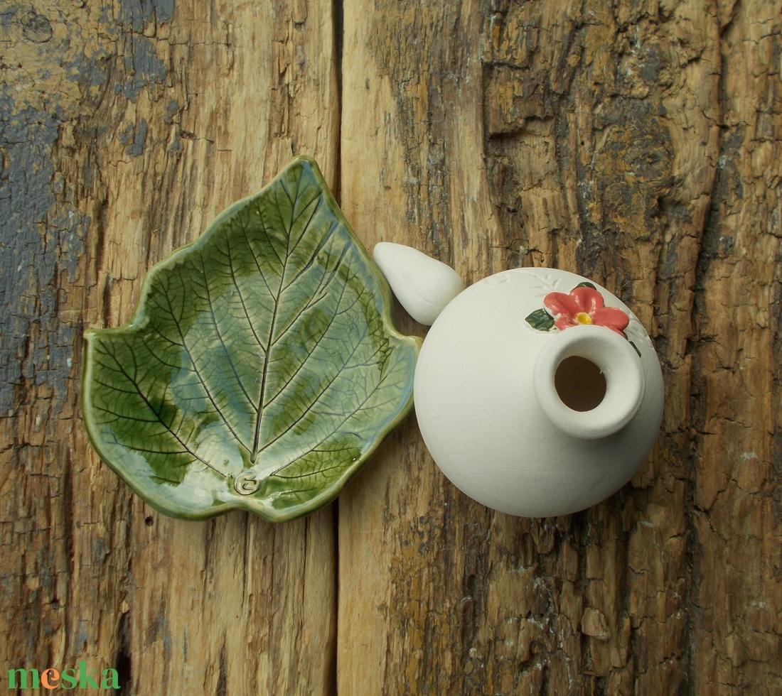 Virágos párologtató szett. - otthon & életmód - gyertya, illat, aroma - párologtató - Meska.hu