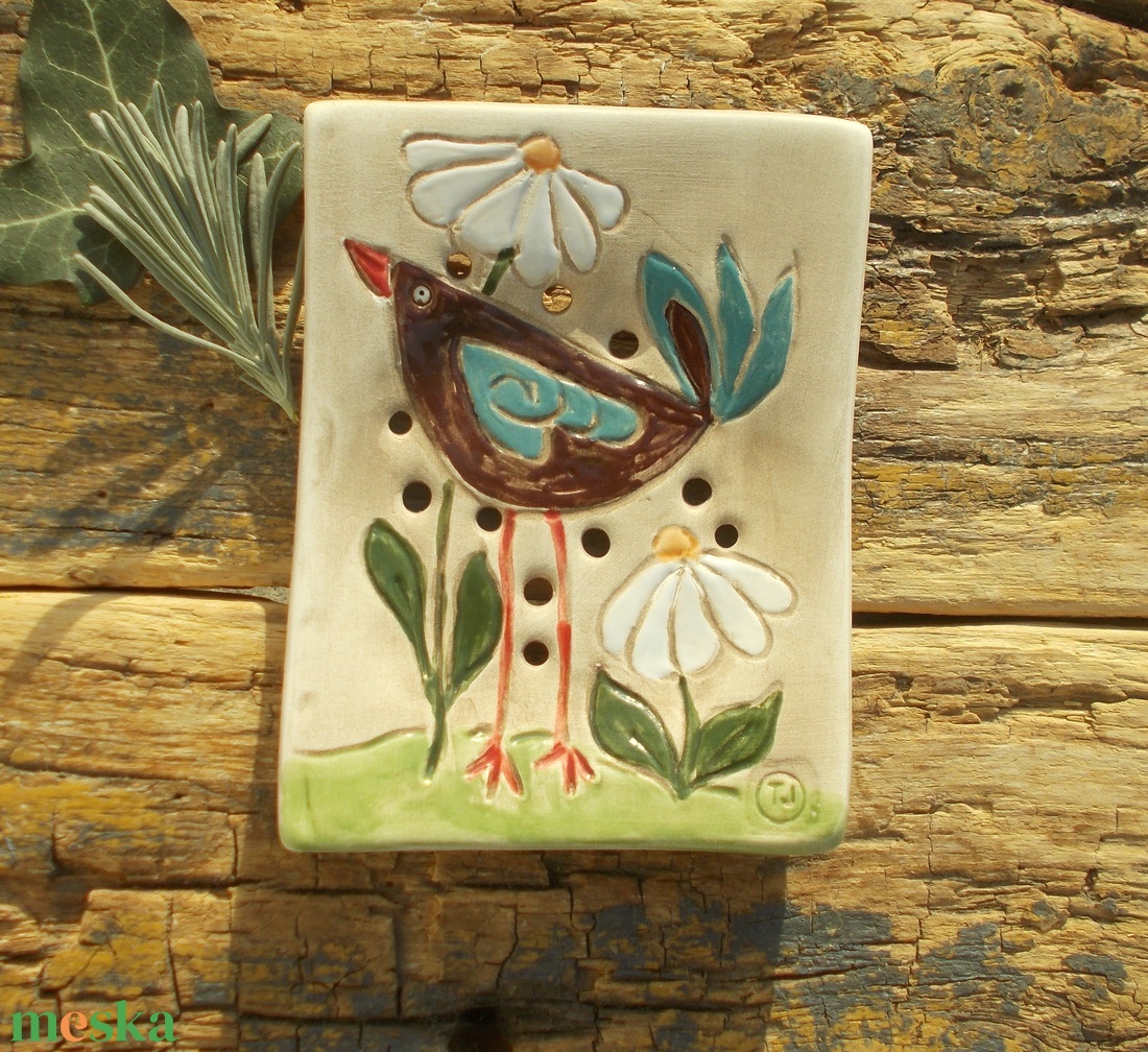 Madaras szappantartó - otthon & életmód - fürdőszoba - szappantartó - Meska.hu