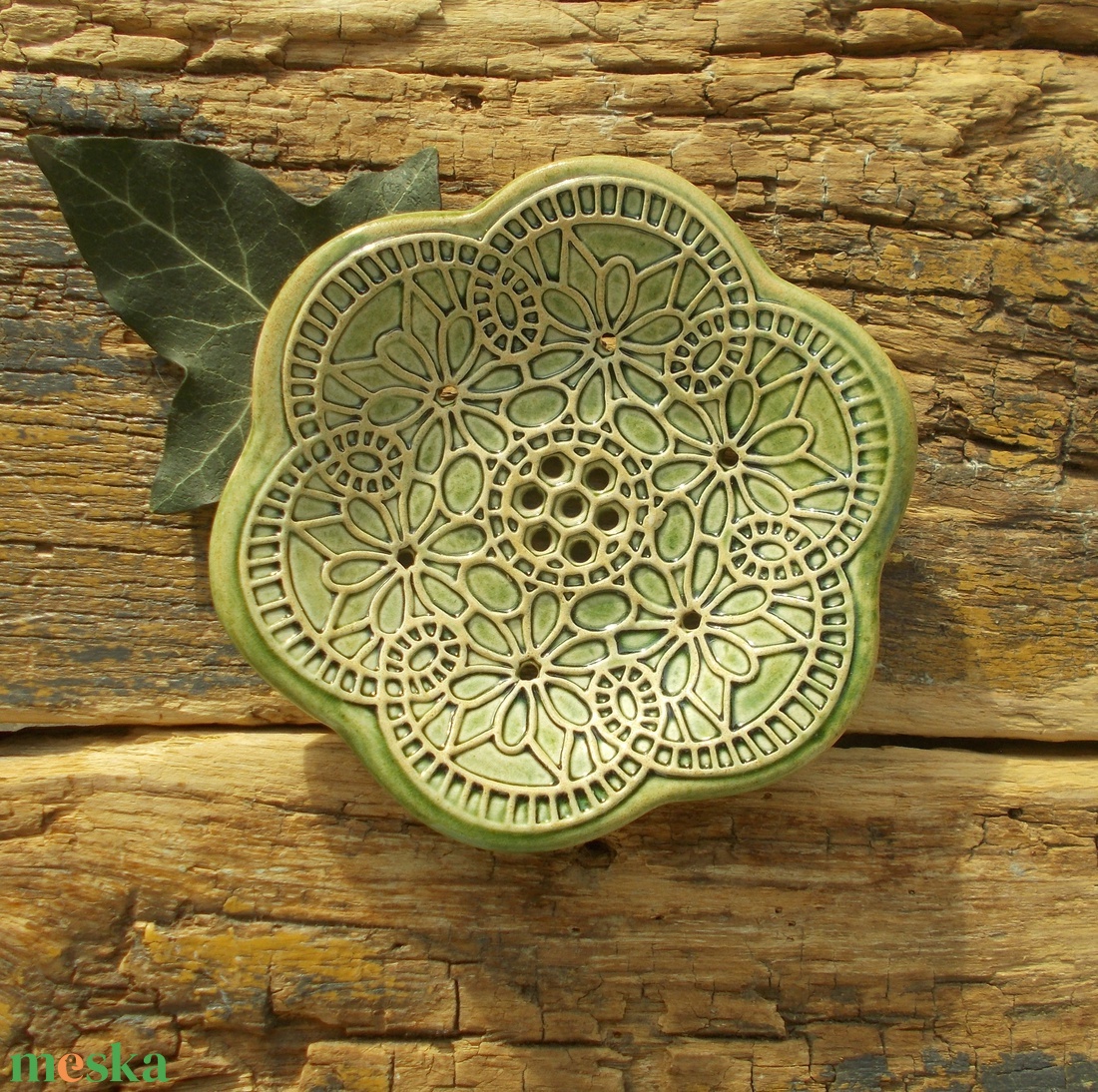 Tenyérnyi szappantartó - otthon & életmód - fürdőszoba - szappantartó - Meska.hu