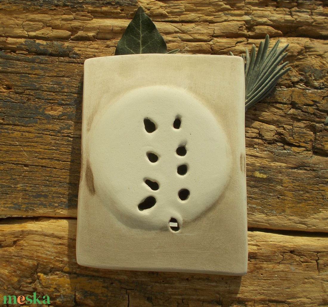 Levél mintás szappantartó - otthon & életmód - fürdőszoba - szappantartó - Meska.hu