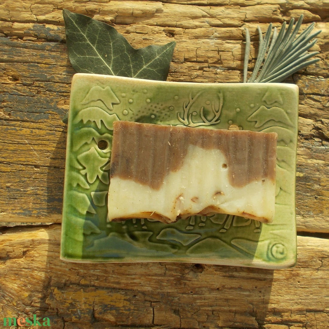 Szappantartó őzekkel - otthon & életmód - fürdőszoba - szappantartó - Meska.hu