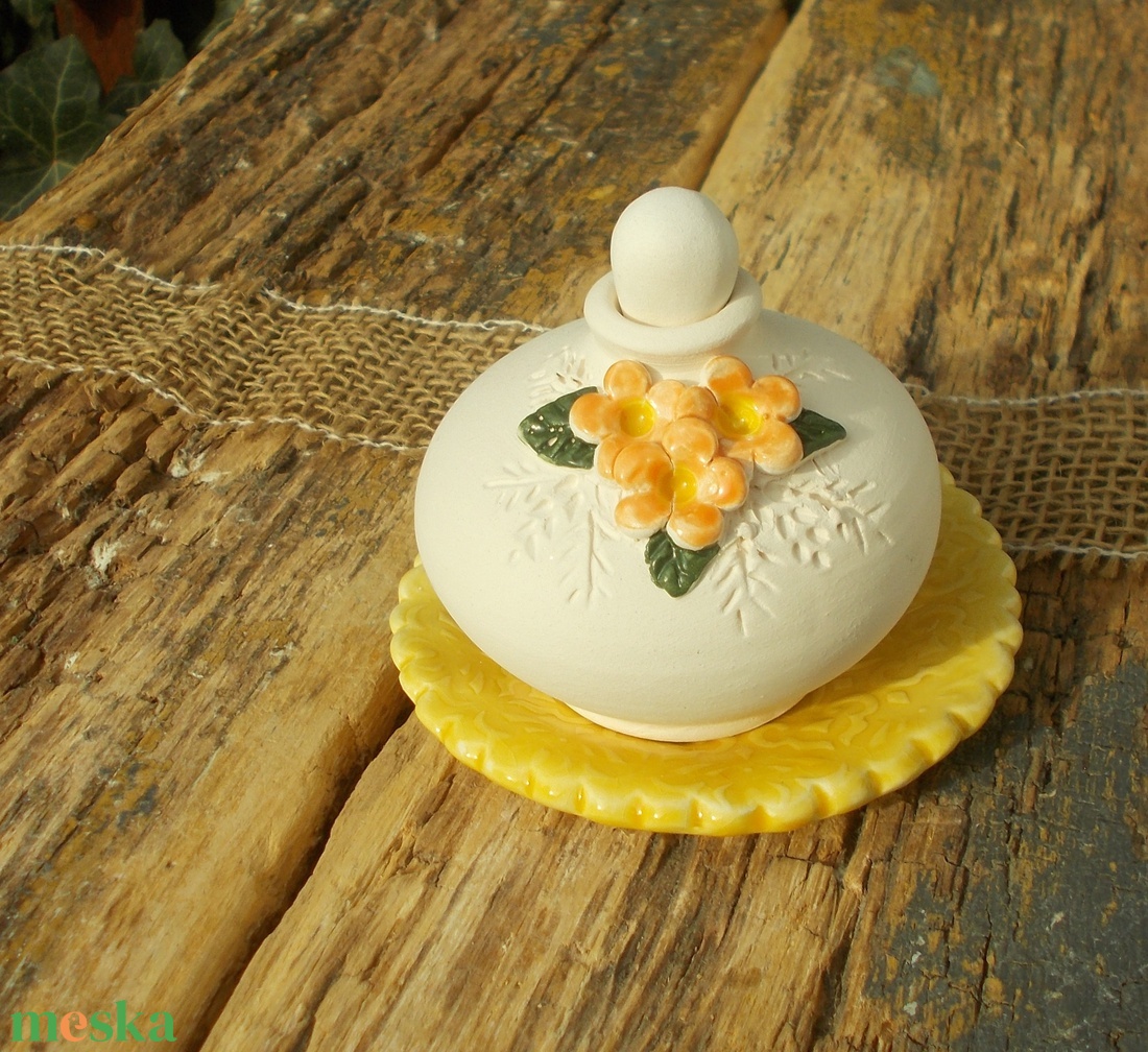 Virágos párologtató szett. - otthon & életmód - gyertya, illat, aroma - párologtató - Meska.hu