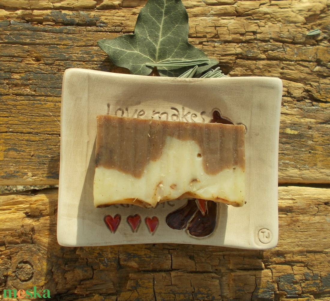  Szappantartó mackóval - otthon & életmód - fürdőszoba - szappantartó - Meska.hu