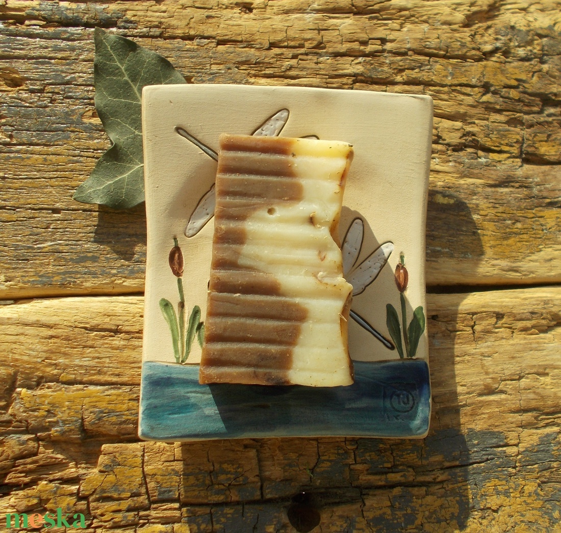 Szitakötős szappantartó - otthon & életmód - fürdőszoba - szappantartó - Meska.hu