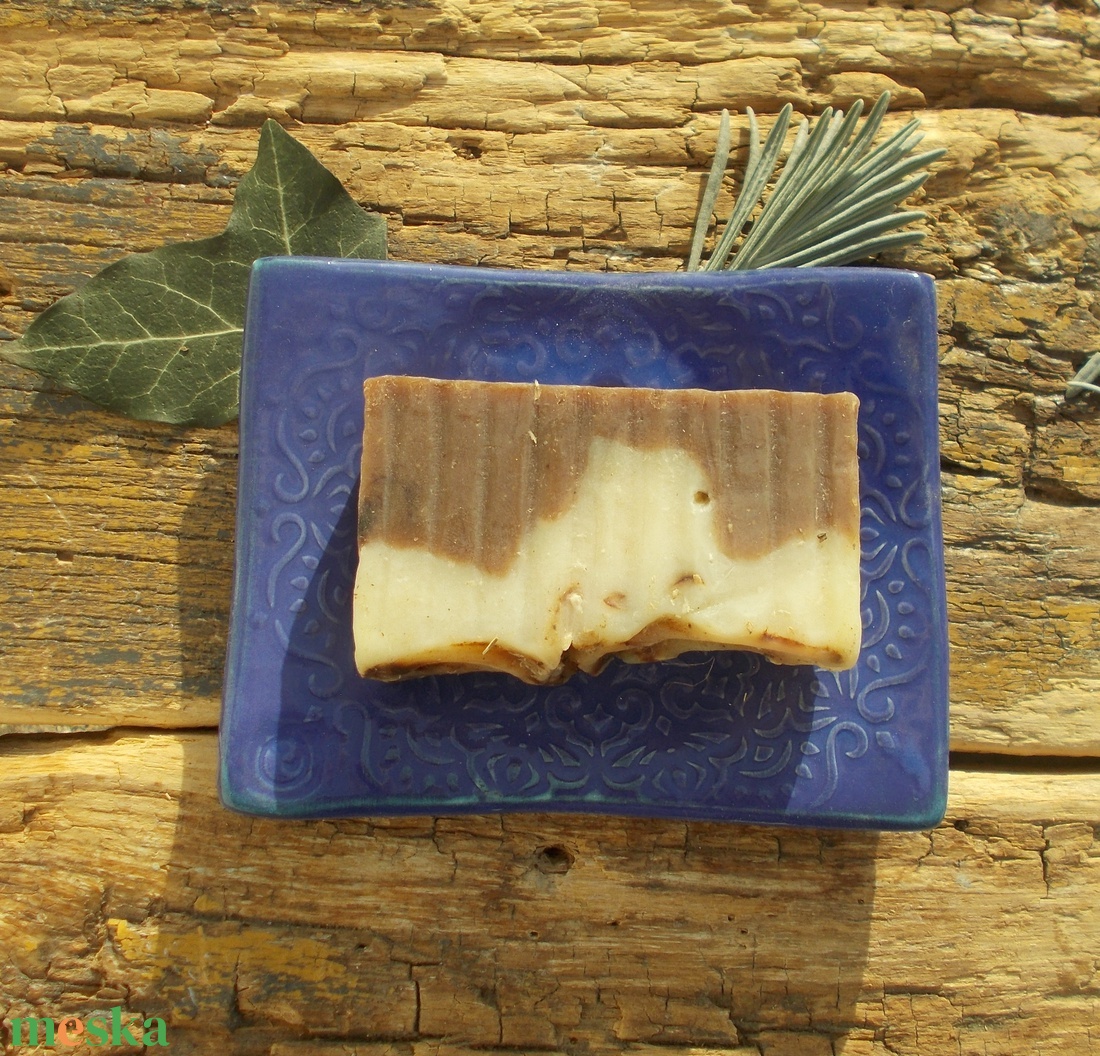 Kék szappantartó - otthon & életmód - fürdőszoba - szappantartó - Meska.hu