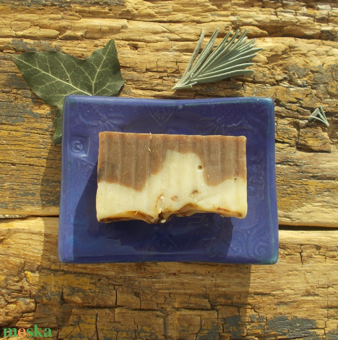 Kék szappantartó - otthon & életmód - fürdőszoba - szappantartó - Meska.hu