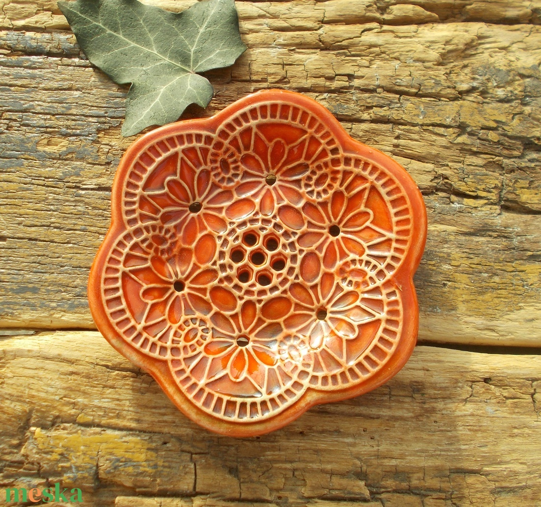 Tenyérnyi szappantartó - otthon & életmód - fürdőszoba - szappantartó - Meska.hu