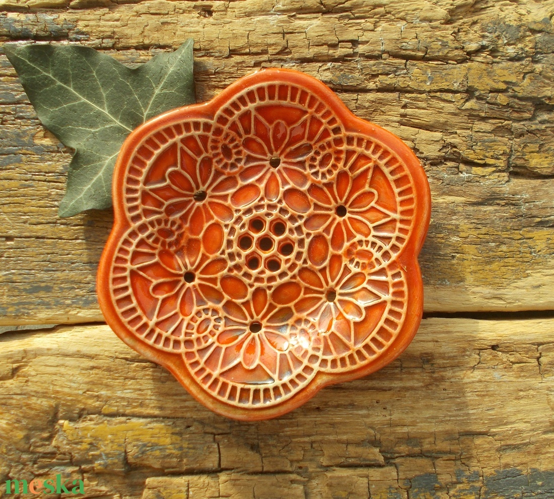 Tenyérnyi szappantartó - otthon & életmód - fürdőszoba - szappantartó - Meska.hu