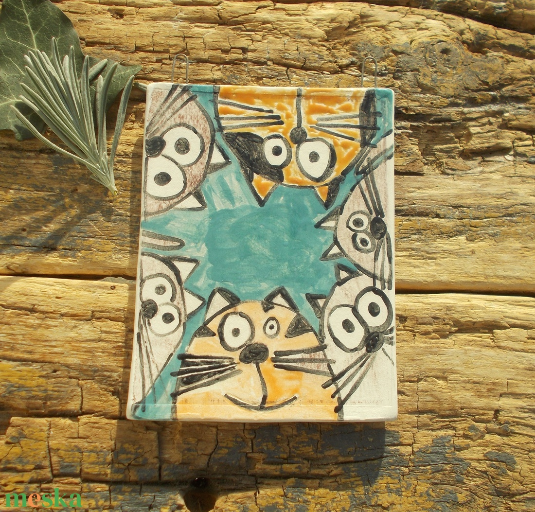 Cicák , falikép - otthon & életmód - dekoráció - kép & falikép - táblakép - Meska.hu