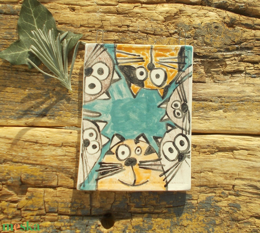 Cicák , falikép - otthon & életmód - dekoráció - kép & falikép - táblakép - Meska.hu