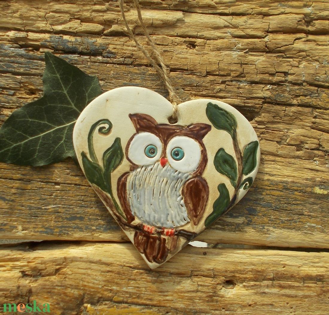 Baglyos falikép - otthon & életmód - dekoráció - kép & falikép - táblakép - Meska.hu