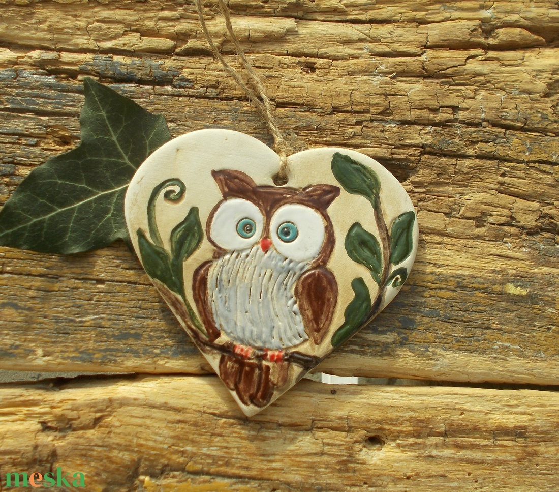 Baglyos falikép - otthon & életmód - dekoráció - kép & falikép - táblakép - Meska.hu