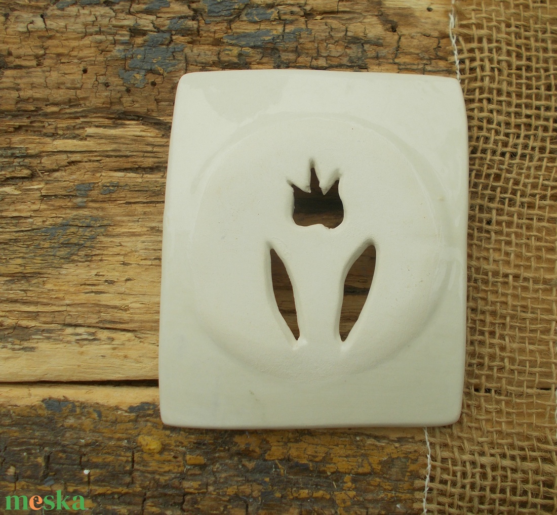Fehér szappantartó - otthon & életmód - fürdőszoba - szappantartó - Meska.hu
