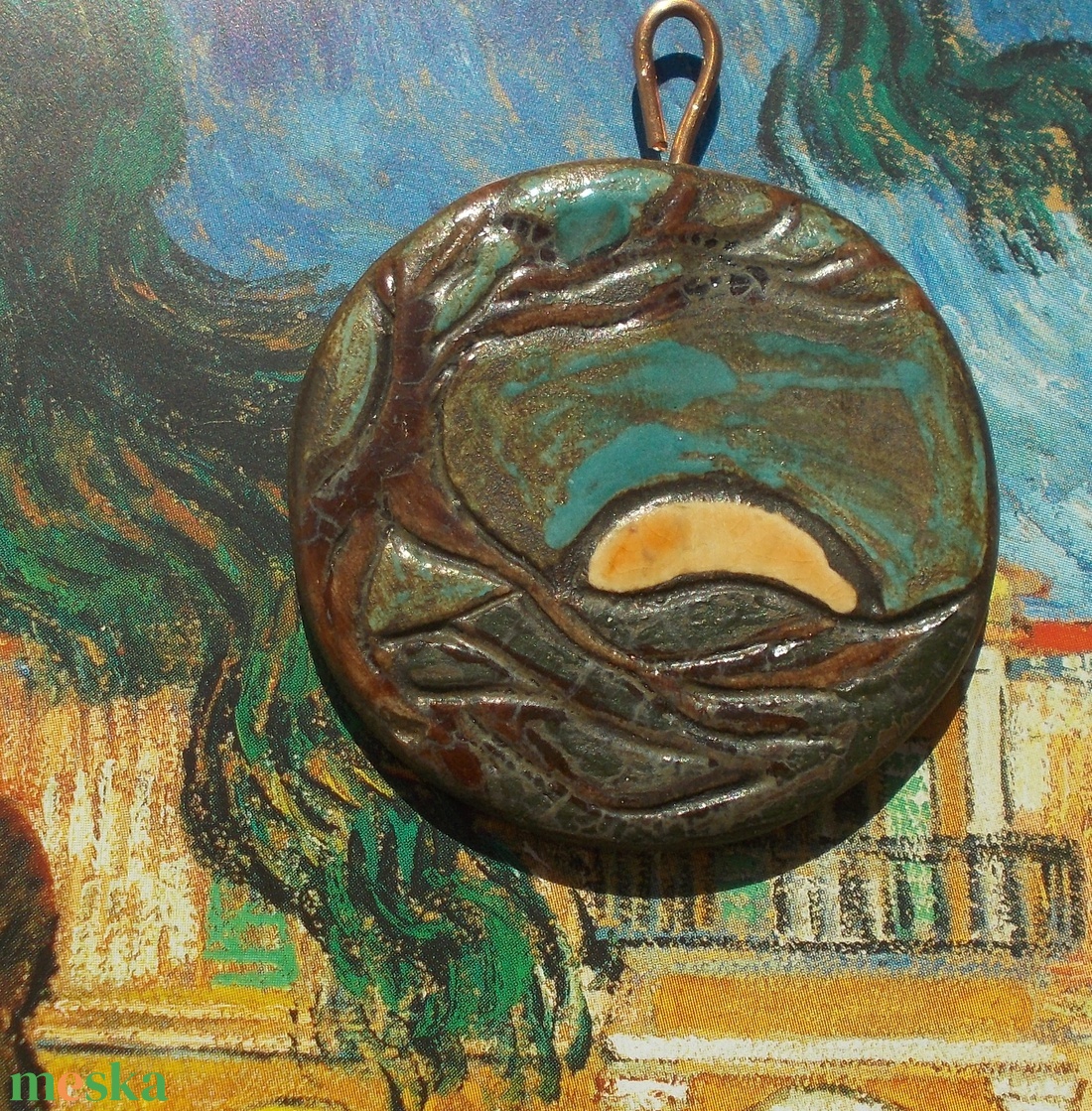 Lemenő nap, MEDÁL - ékszer - nyaklánc - medál - Meska.hu