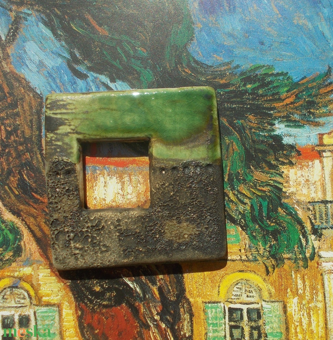 Zöld ,barna , MEDÁL - ékszer - nyaklánc - medál - Meska.hu