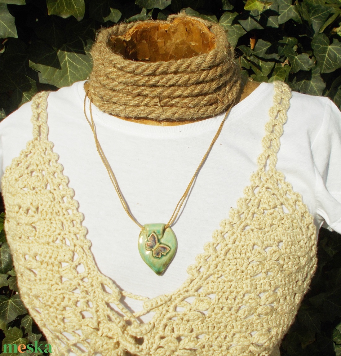 Pillangós nyaklánc - ékszer - nyaklánc - medálos nyaklánc - Meska.hu