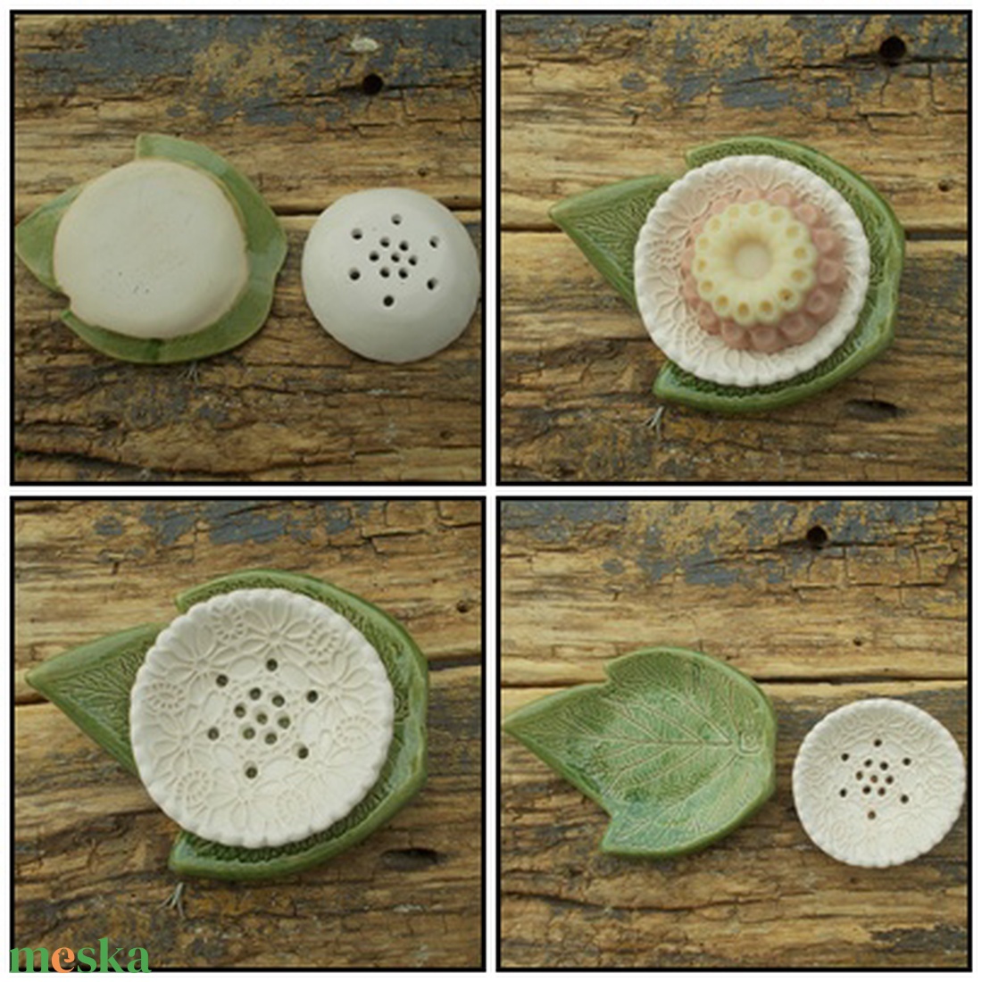 Kétrészes szappantartó - otthon & életmód - fürdőszoba - szappantartó - Meska.hu