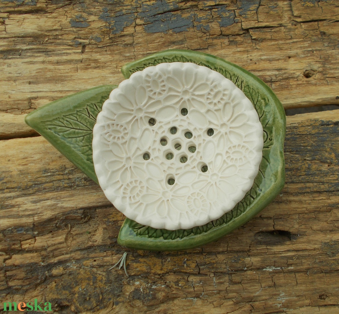 Kétrészes szappantartó - otthon & életmód - fürdőszoba - szappantartó - Meska.hu