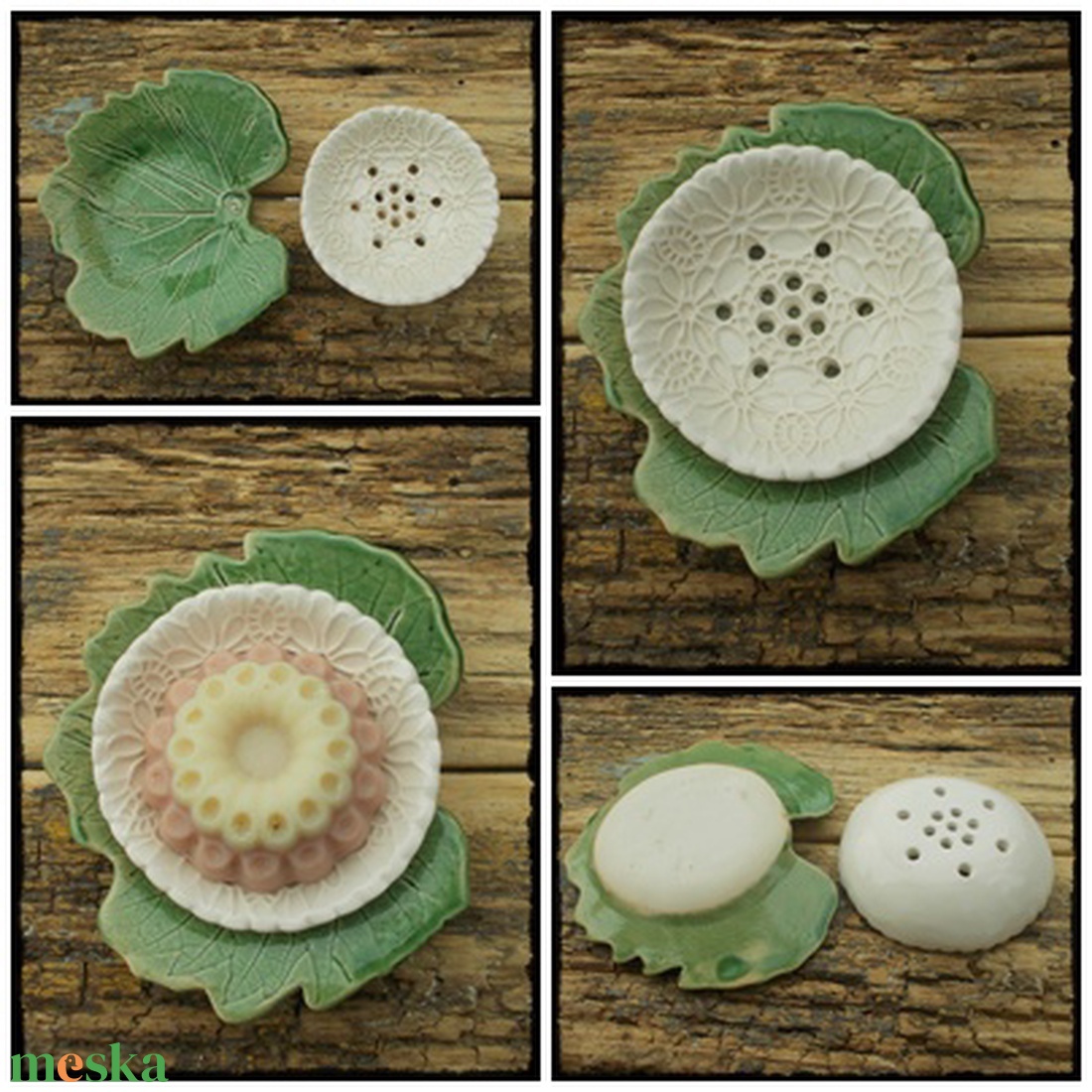 Kétrészes szappantartó - otthon & életmód - fürdőszoba - szappantartó - Meska.hu