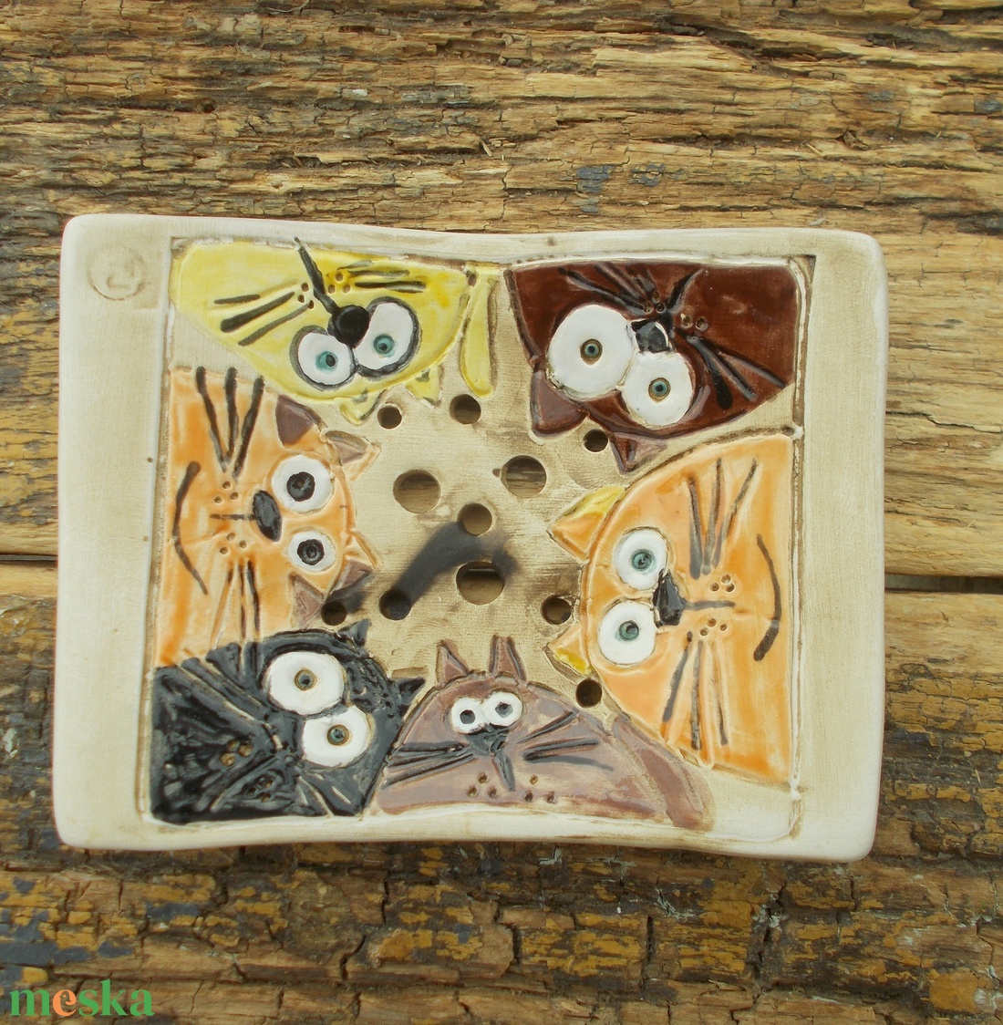 6 macsek :) - otthon & életmód - fürdőszoba - szappantartó - Meska.hu