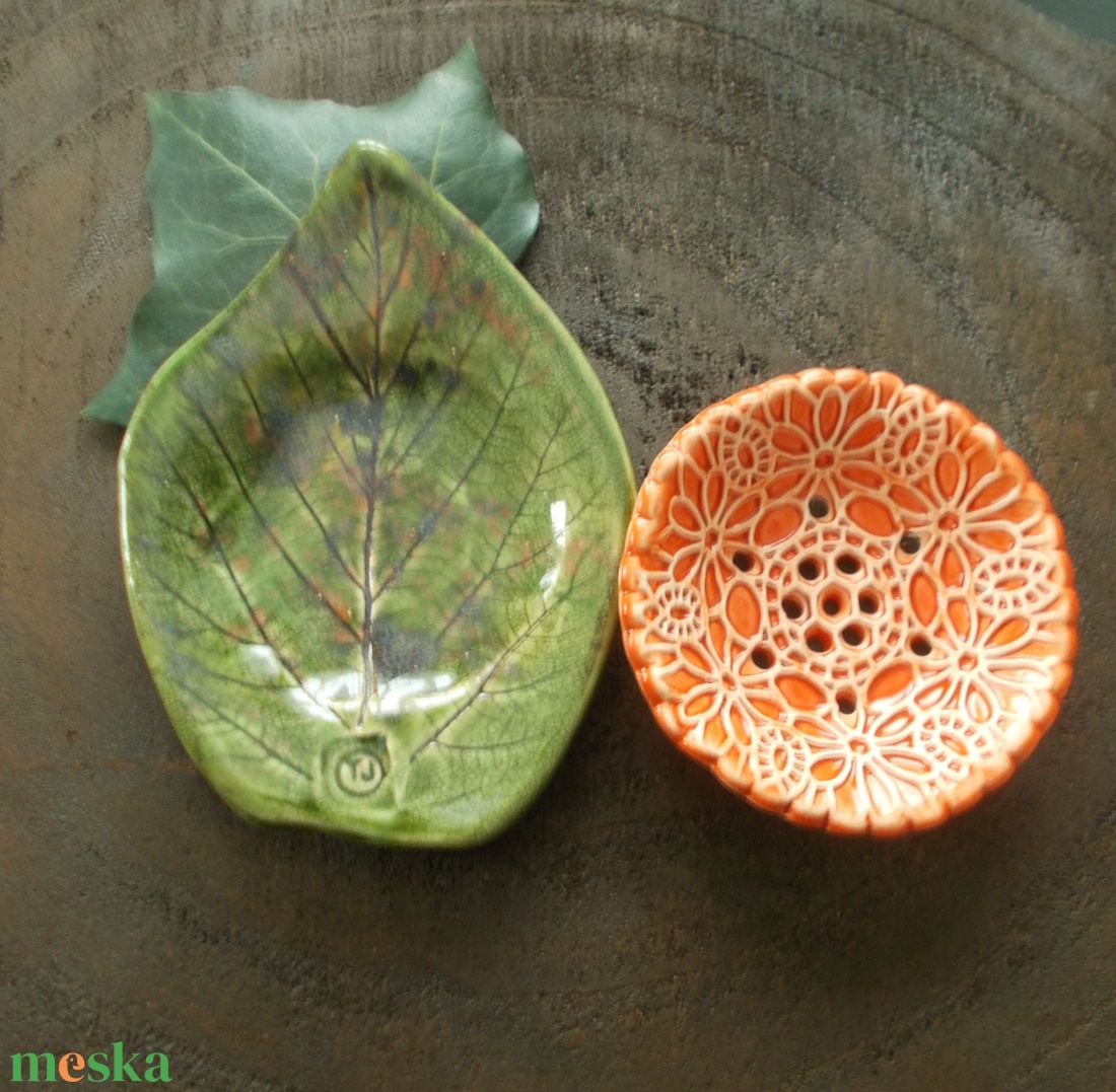 Kétrészes szappantartó - otthon & életmód - fürdőszoba - szappantartó - Meska.hu