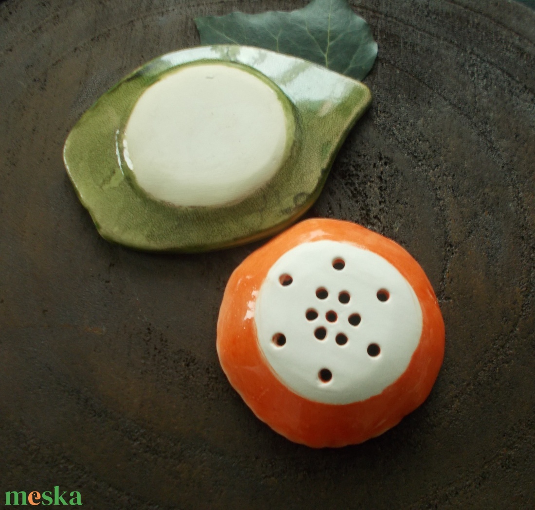 Kétrészes szappantartó - otthon & életmód - fürdőszoba - szappantartó - Meska.hu