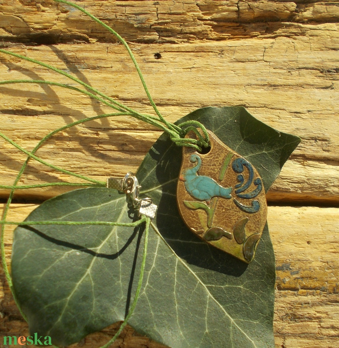 Nyaklánc madárral - ékszer - nyaklánc - medálos nyaklánc - Meska.hu