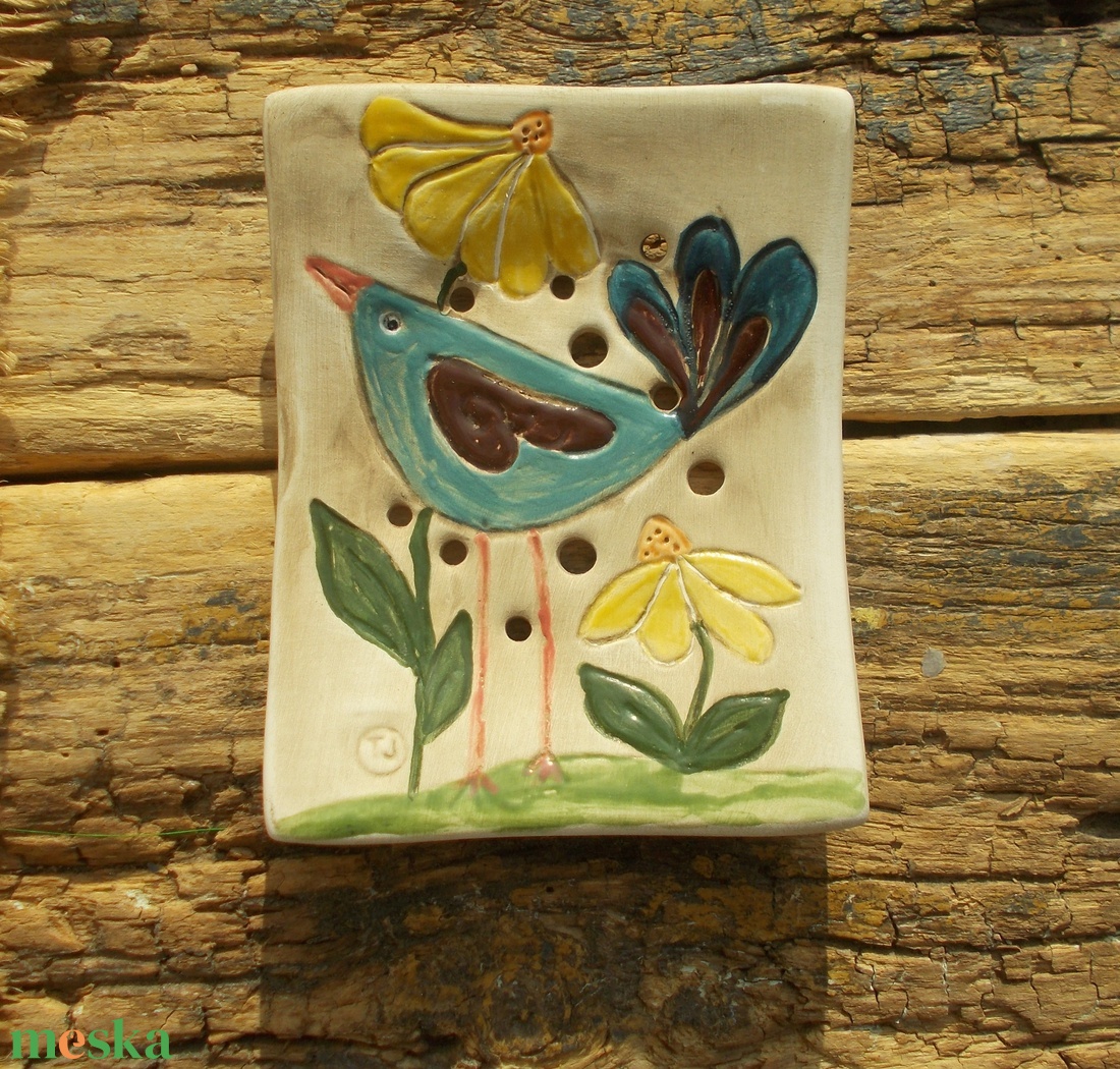 Madaras szappantartó - otthon & életmód - fürdőszoba - szappantartó - Meska.hu