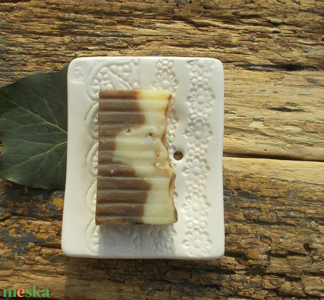 Fehér szappantartó - otthon & életmód - fürdőszoba - szappantartó - Meska.hu