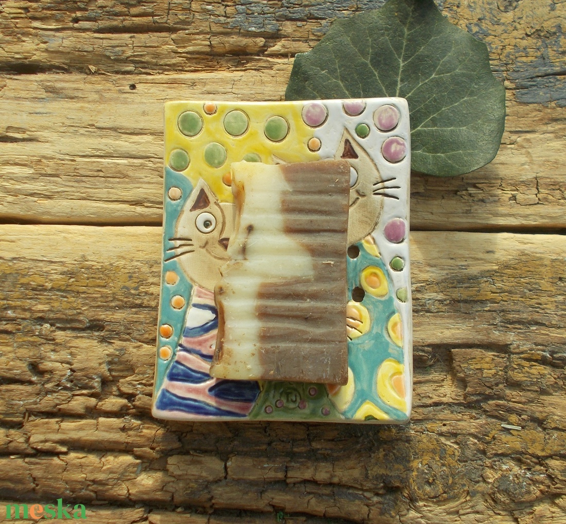 3 macsek :) - otthon & életmód - fürdőszoba - szappantartó - Meska.hu