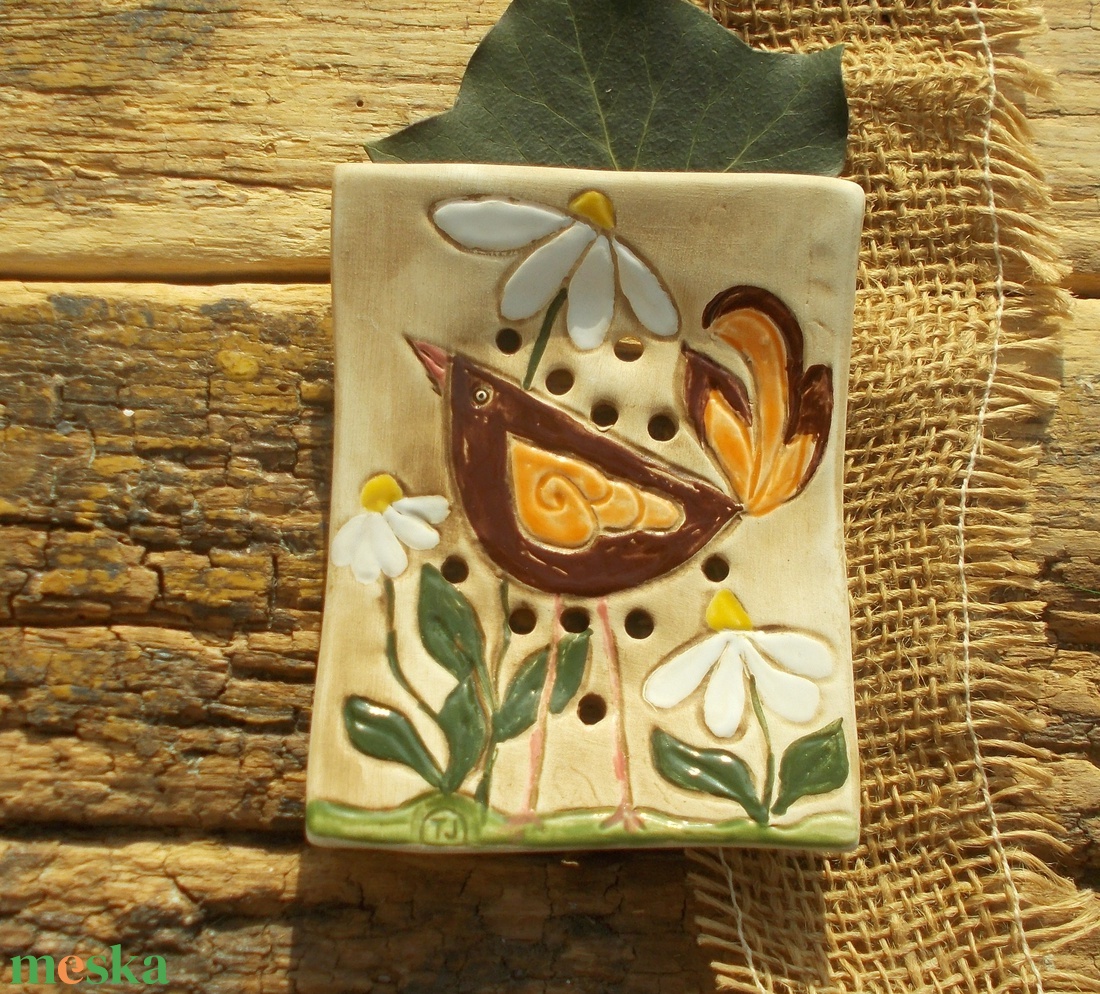 Madaras szappantartó - otthon & életmód - fürdőszoba - szappantartó - Meska.hu