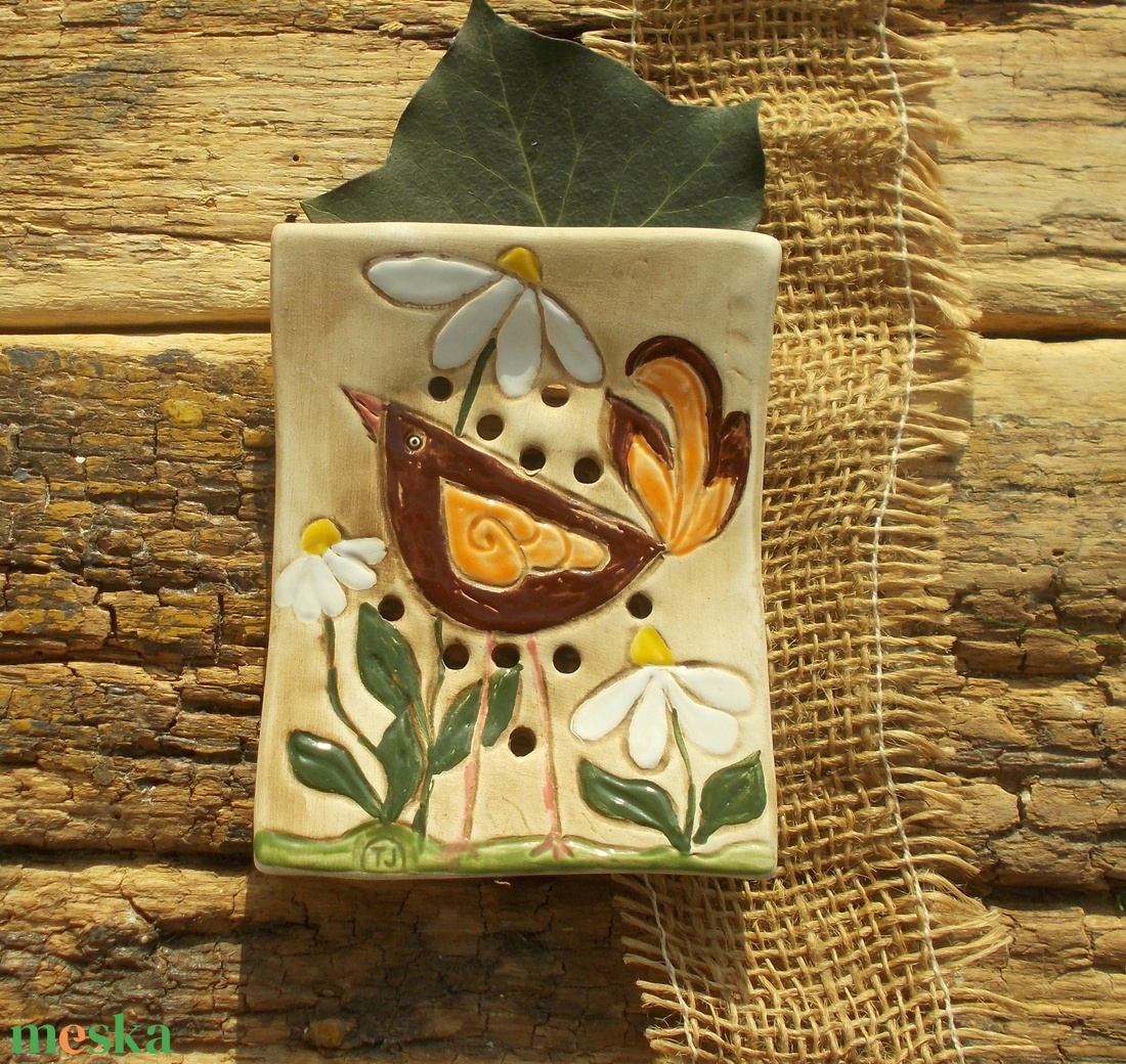 Madaras szappantartó - otthon & életmód - fürdőszoba - szappantartó - Meska.hu