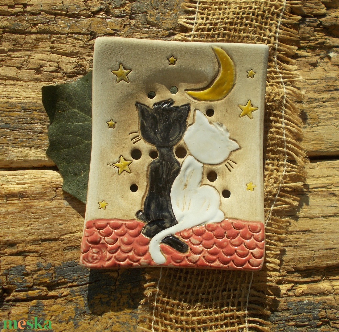 2 macsek :) - otthon & életmód - fürdőszoba - szappantartó - Meska.hu