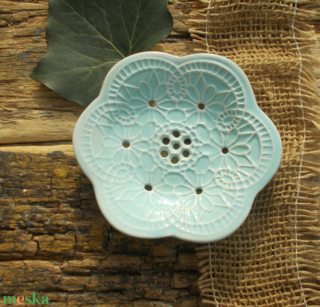 Tenyérnyi szappantartó - otthon & életmód - fürdőszoba - szappantartó - Meska.hu