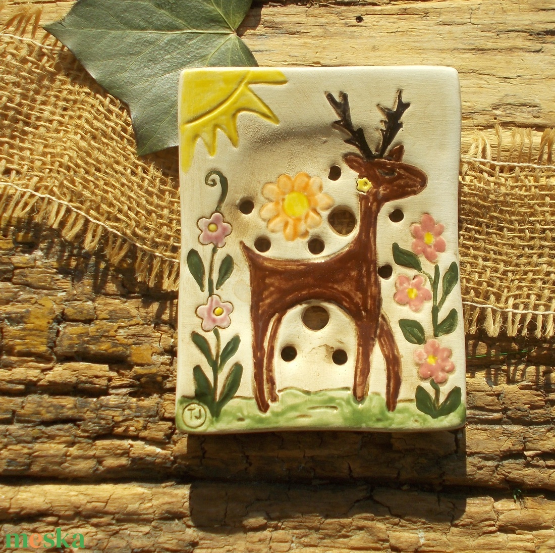 Tavasz - otthon & életmód - fürdőszoba - szappantartó - Meska.hu