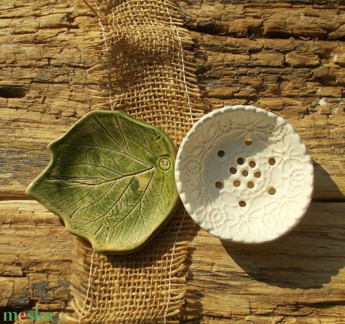 Kétrészes szappantartó - otthon & életmód - fürdőszoba - szappantartó - Meska.hu