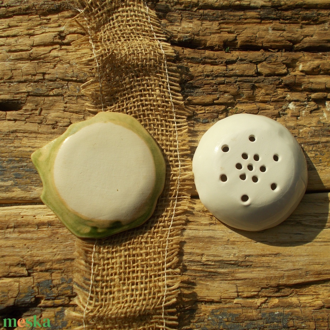 Kétrészes szappantartó - otthon & életmód - fürdőszoba - szappantartó - Meska.hu