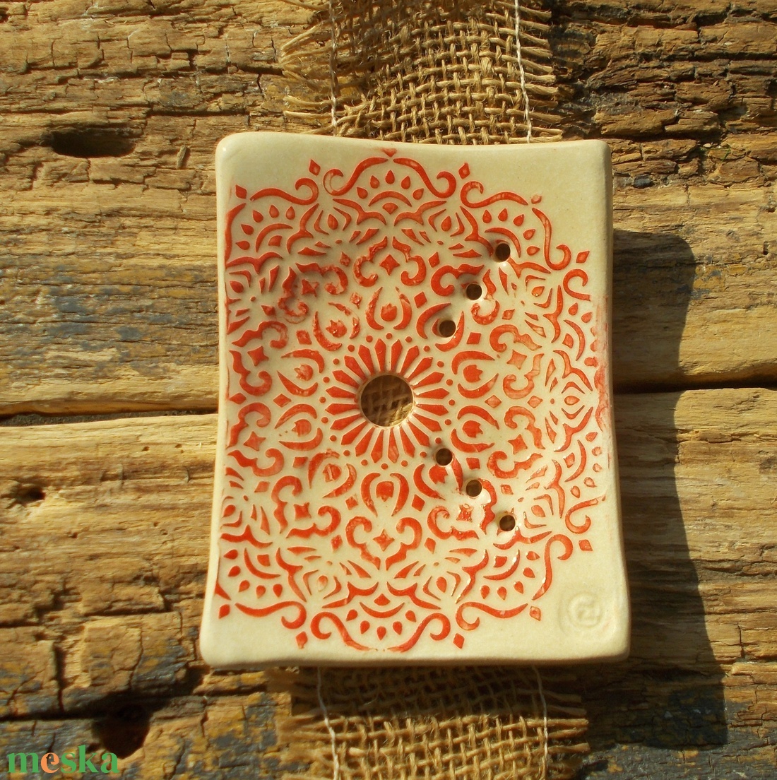 Antikolt  szappantartó - otthon & életmód - fürdőszoba - szappantartó - Meska.hu