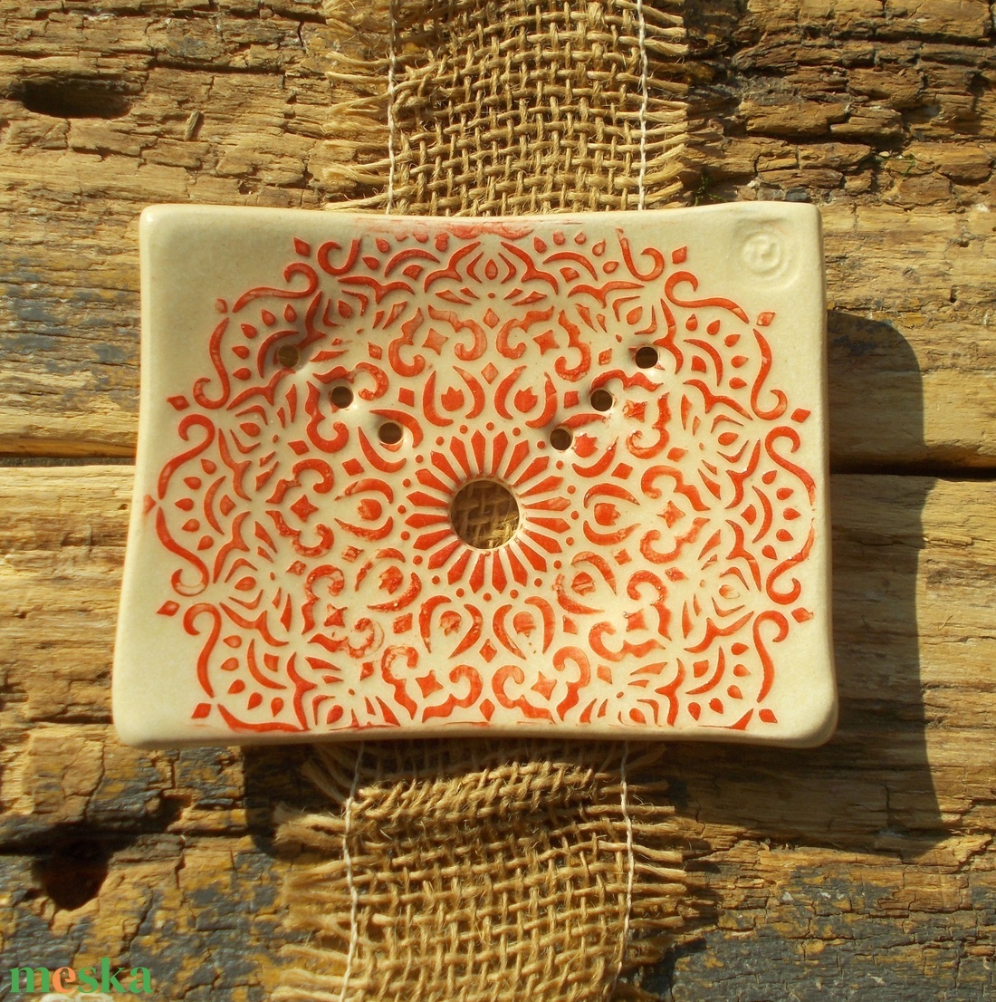 Antikolt  szappantartó - otthon & életmód - fürdőszoba - szappantartó - Meska.hu