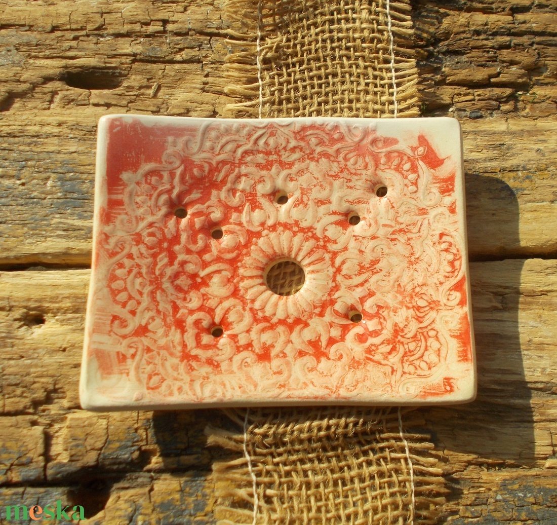 Antikolt  szappantartó - otthon & életmód - fürdőszoba - szappantartó - Meska.hu