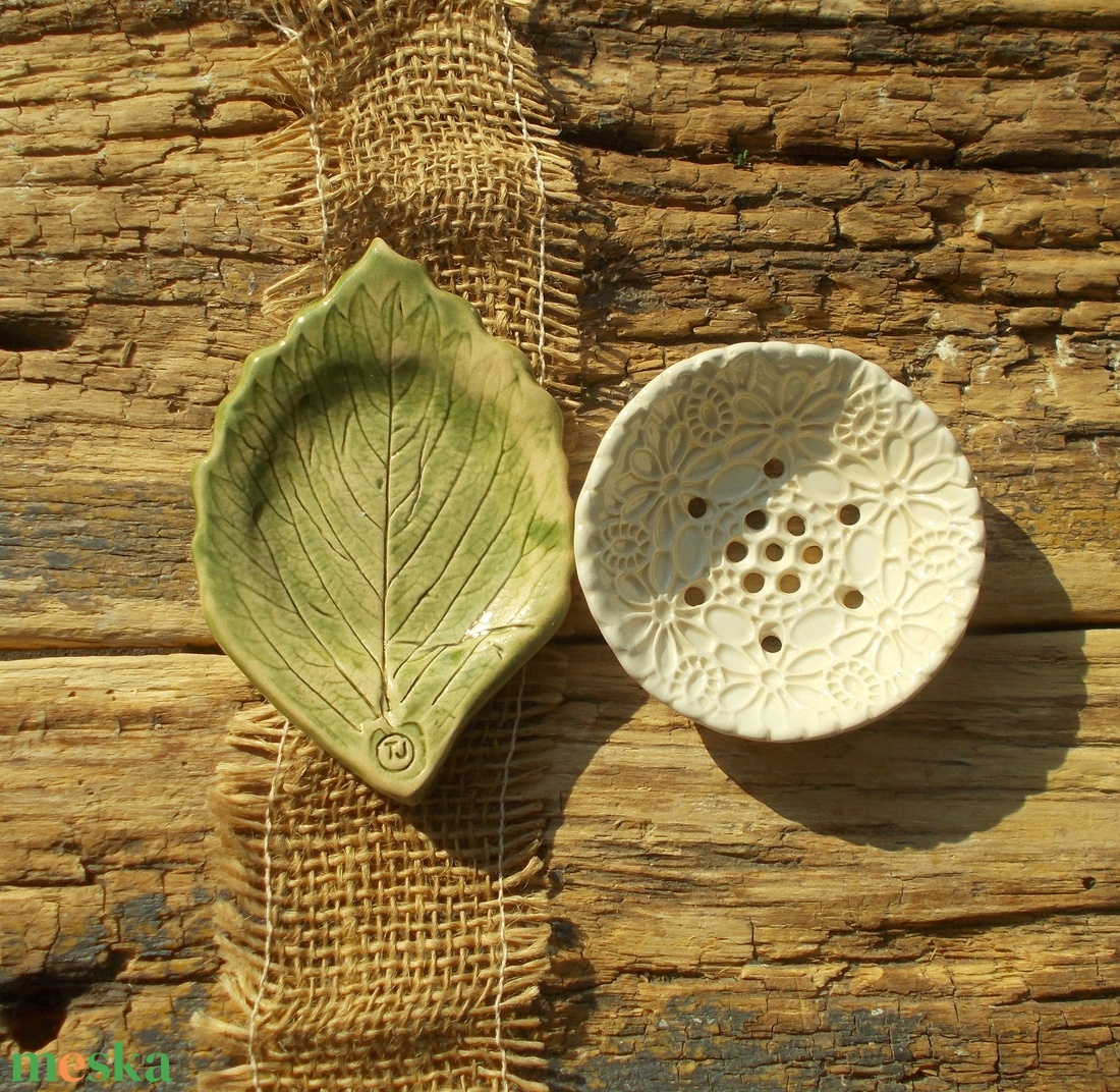 Kétrészes szappantartó - otthon & életmód - fürdőszoba - szappantartó - Meska.hu