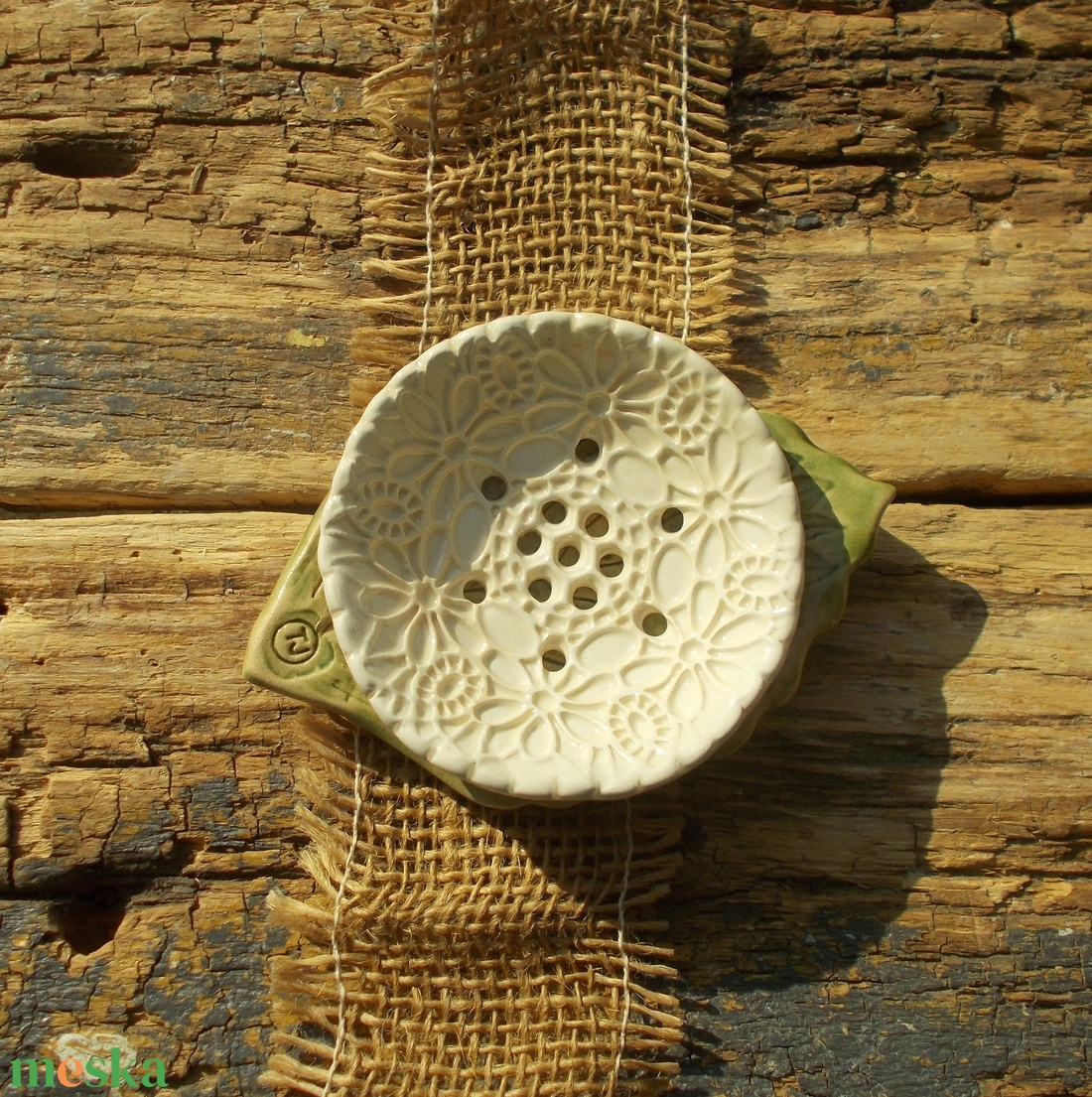 Kétrészes szappantartó - otthon & életmód - fürdőszoba - szappantartó - Meska.hu