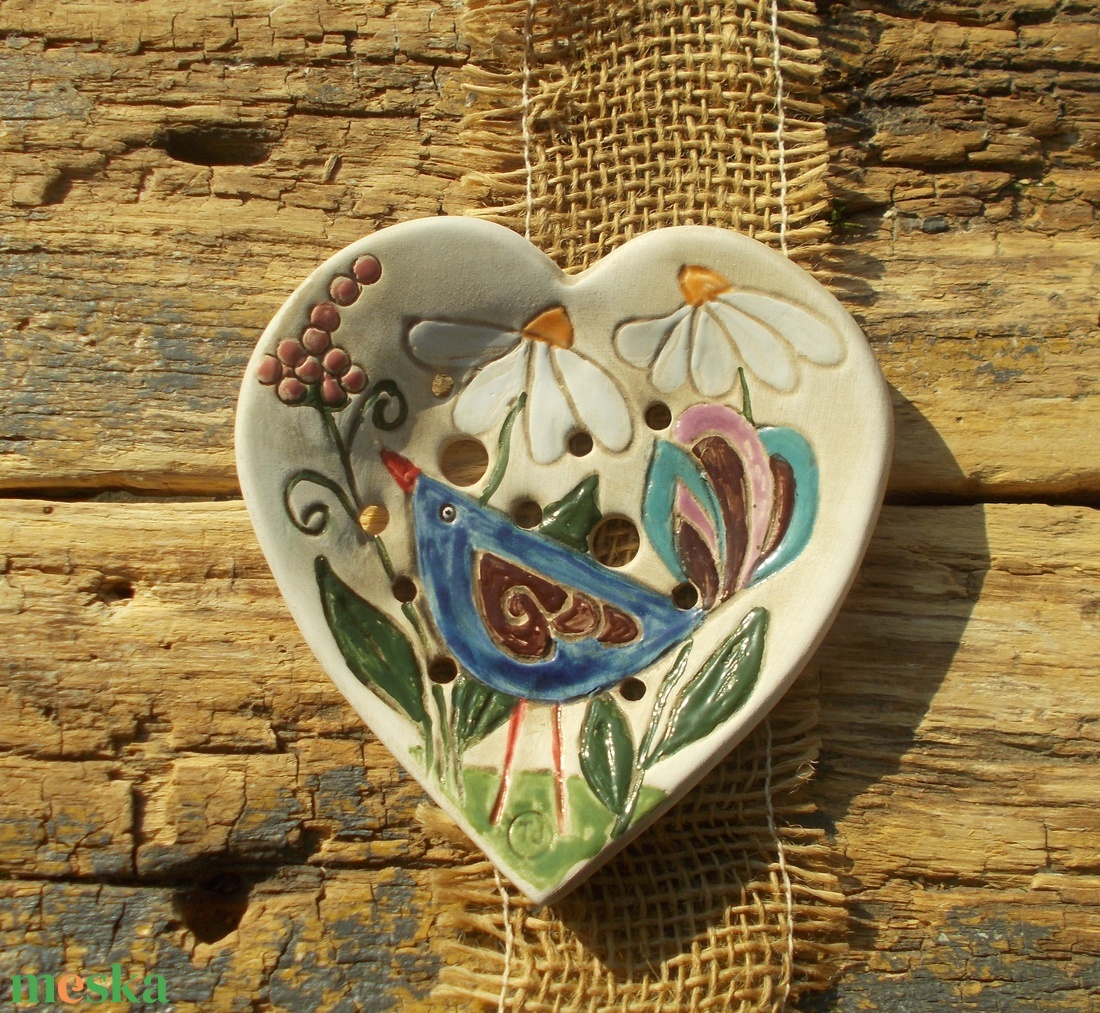 Madárkás szappantartó - otthon & életmód - fürdőszoba - szappantartó - Meska.hu