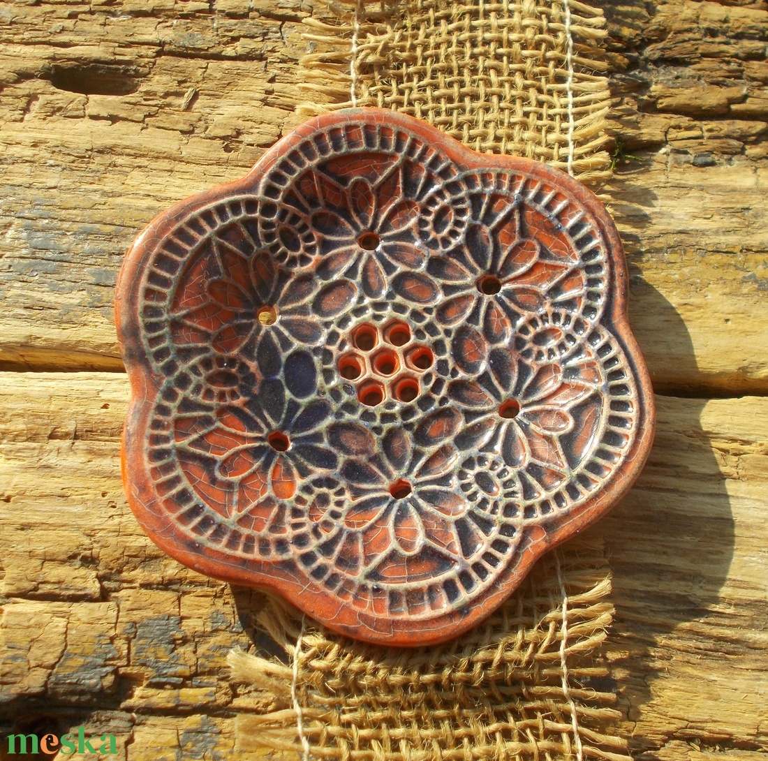 Tenyérnyi szappantartó - otthon & életmód - fürdőszoba - szappantartó - Meska.hu