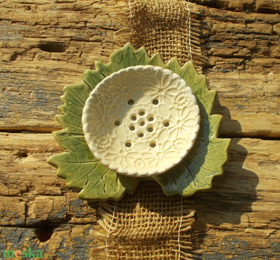 Kétrészes szappantartó - otthon & életmód - fürdőszoba - szappantartó - Meska.hu