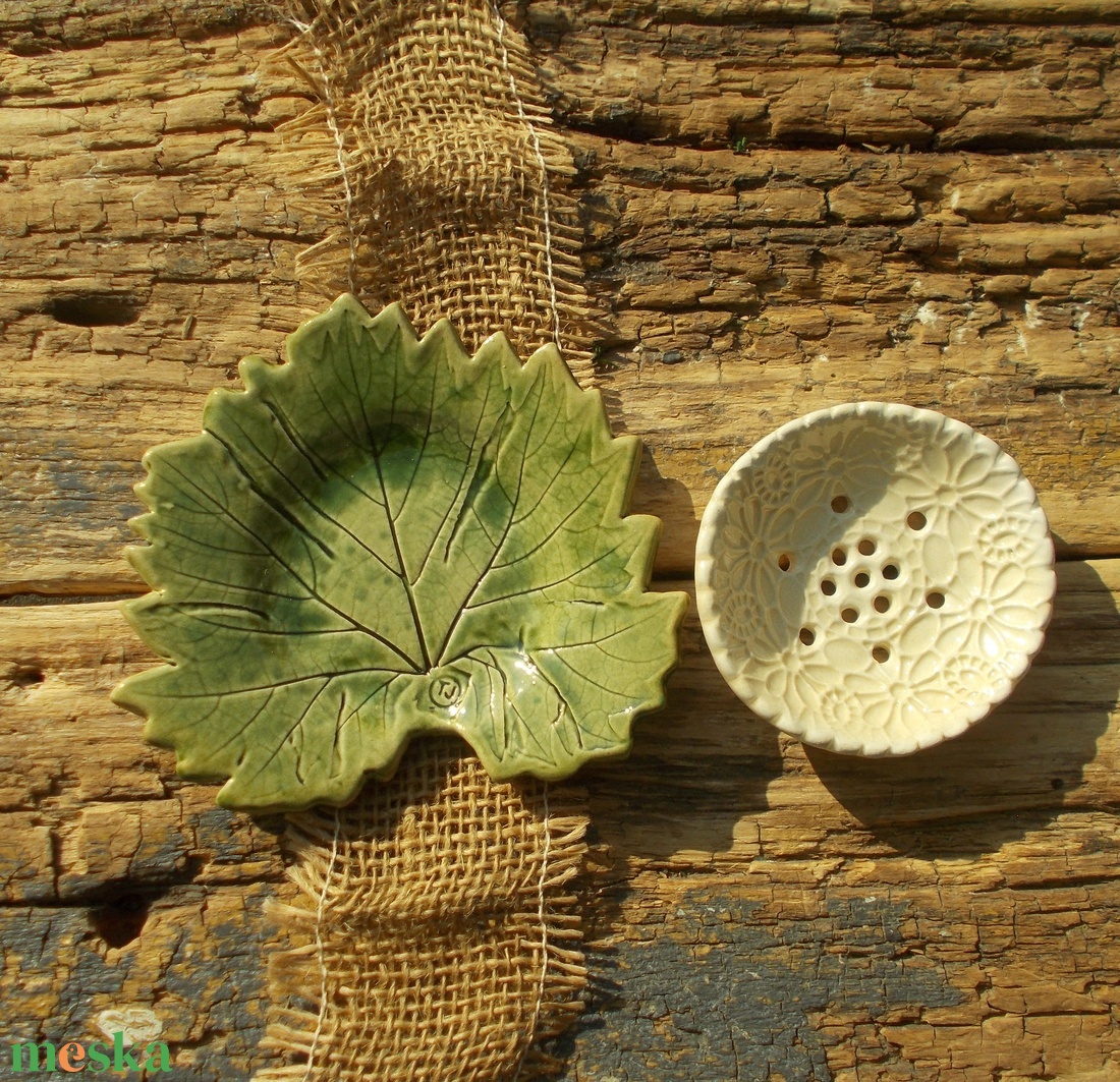 Kétrészes szappantartó - otthon & életmód - fürdőszoba - szappantartó - Meska.hu