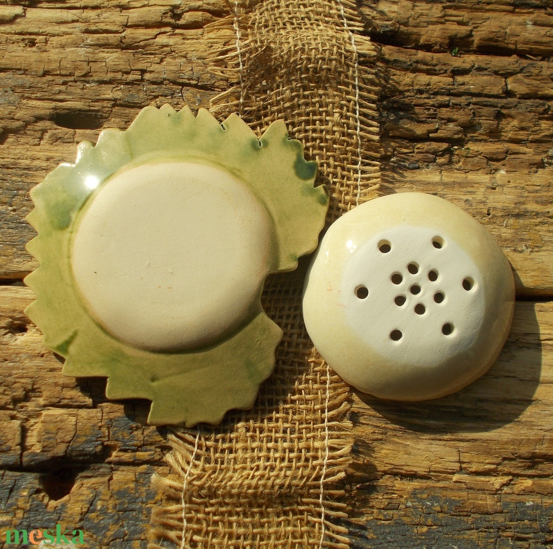 Kétrészes szappantartó - otthon & életmód - fürdőszoba - szappantartó - Meska.hu