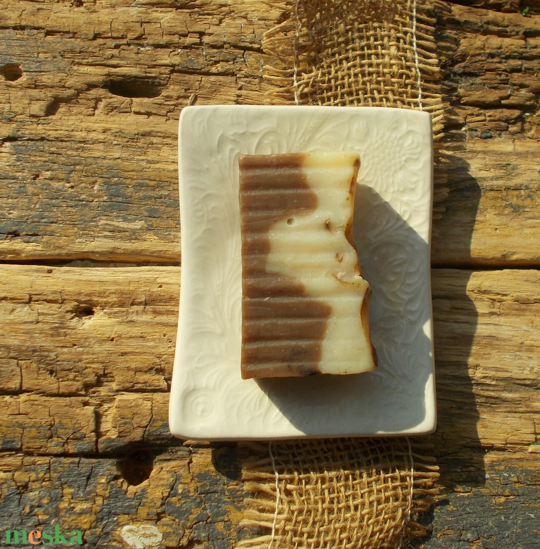 Fehér szappantartó - otthon & életmód - fürdőszoba - szappantartó - Meska.hu