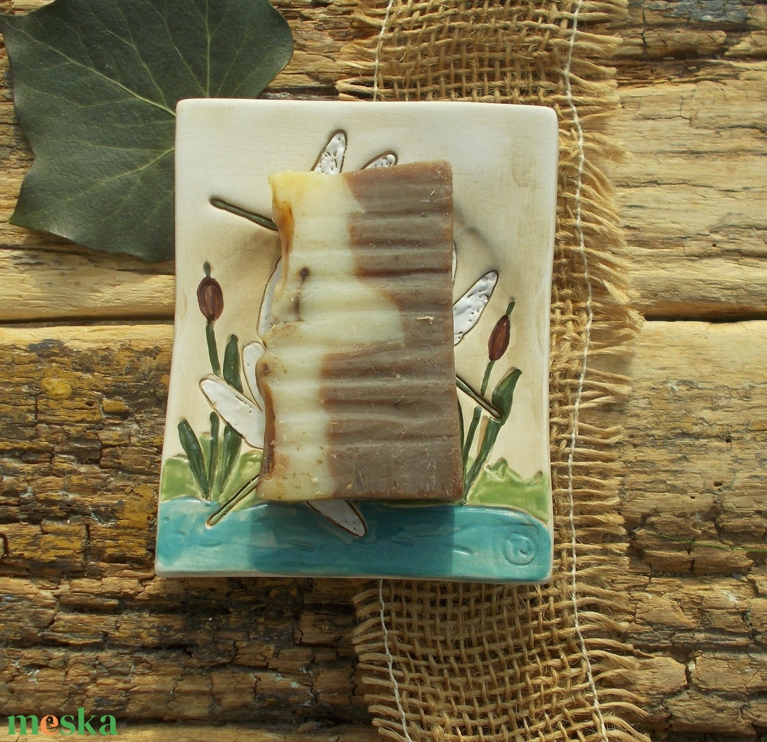 Szitakötős szappantartó - otthon & életmód - fürdőszoba - szappantartó - Meska.hu